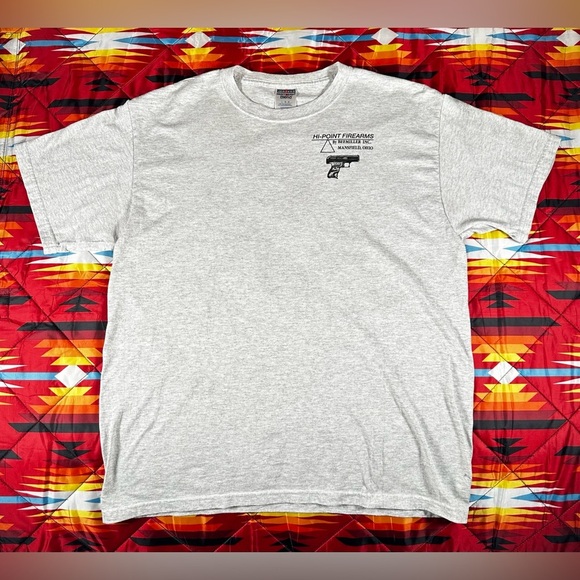 Hi Point Firearms Vintage T Shirts Mansfield‎ Ohio Collection Gray Jerzees Y2K L - Picture 1 of 11